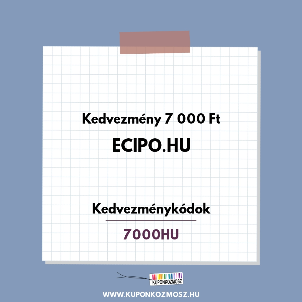 eCipo.hu kedvezménykódok - Kedvezmény 7 000 Ft