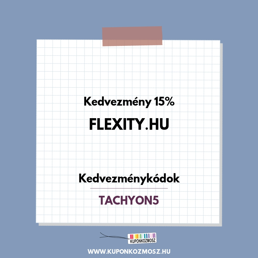Flexity.hu kedvezménykódok - Kedvezmény 15%